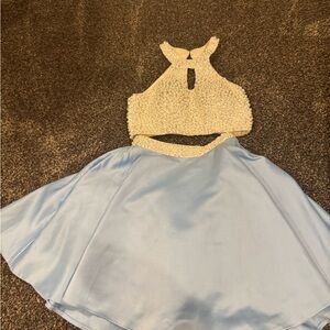 Blush Two-Piece blue Dress